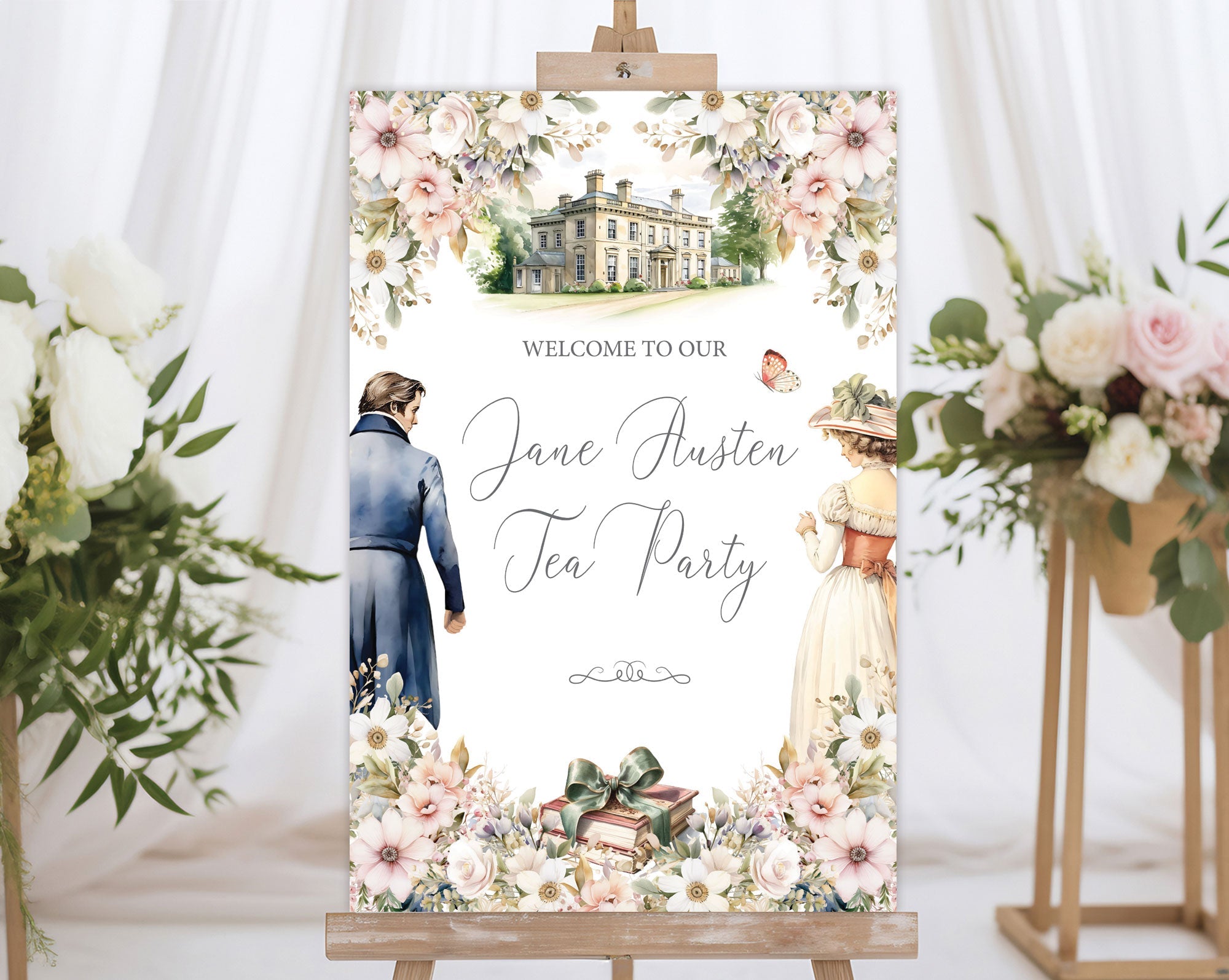 Jane Austen Welcome Sign