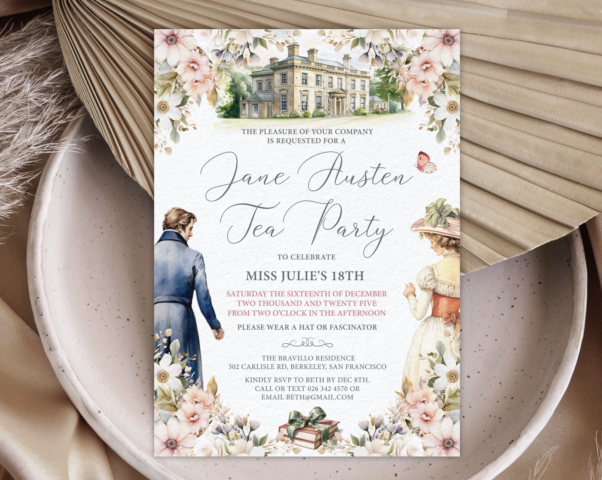 Jane Austen Invitations