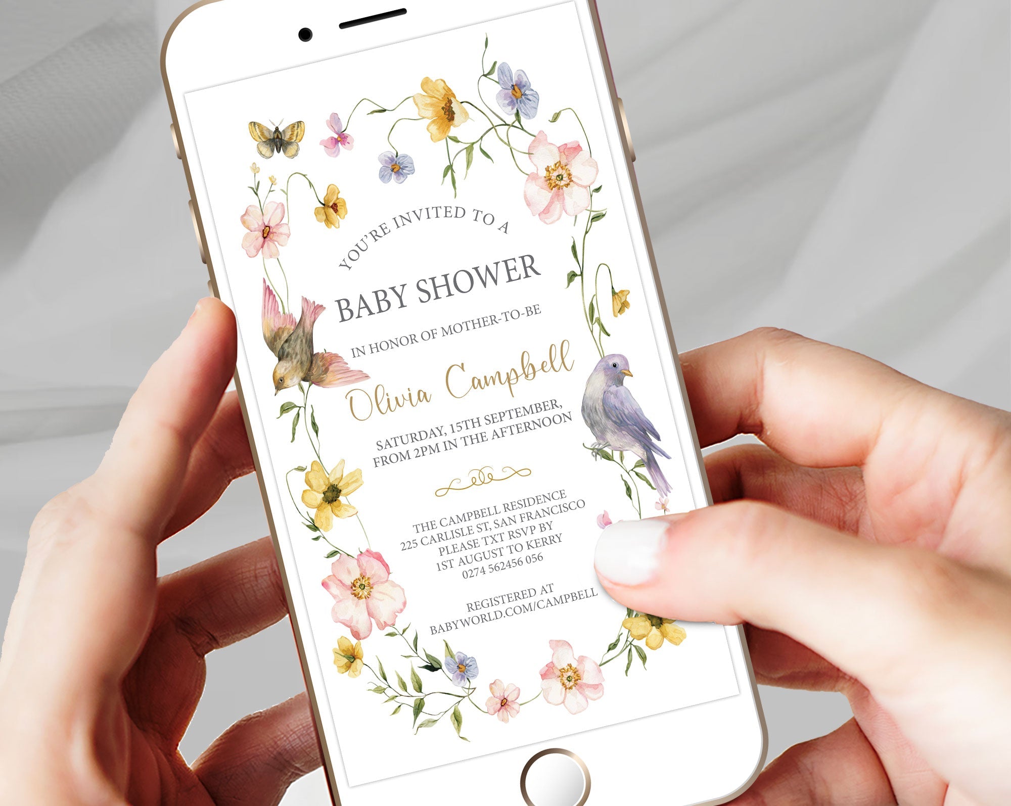 Baby Shower Mobile Invitations