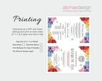 how to print the church rainbow tea event 11 x 8.5 folded program