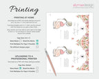 instructions on how to print the blush pink Bridgerton-style baby shower game cards