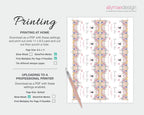 2 x 3.5 Favor Tag with Pastel Flowers, Cameo and Butterflies