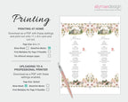 printing instructions for the jane austen menu