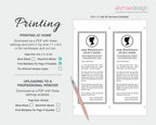 instructions on how to print the Whistledown Inspired Kids Birthday Society Page