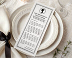 card titled 'Lady Whistledown's Society Papers' on a white plate.