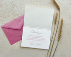 5 x 3.5 Thank You Tent Card, Pastel Flowers, Editable Wording, Butterfly