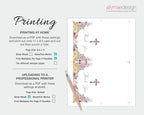 printing instructions for the church ladies pastel thank you tent card