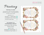 instructions on how to print the women's ministries church ladies tea party invitation