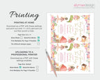 printing instructions for the fairy garden tea party invitation