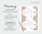 printing instructions for the regency style mother daughter tea invitation