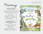 printing instructions for the dinosaur party welcome signs