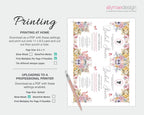 print out your bridal shower regency invitation at home or at your local print shop