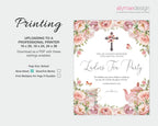 instructions on how to print the church tea party blush pink welcome sign