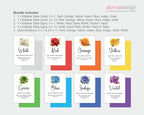 a page explaining all the items in the church rainbow tea bundle