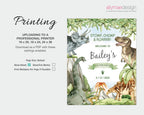 printing instructions for the dinosaur party welcome signs