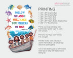 Fishers of Men Trunk or Treat Car Decorating Kit, Christian Theme, DIY Halloween, Non-Editable