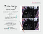 How to print instructions on the left and the halloween invitation preview on the right. 