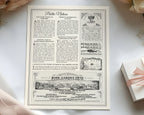 Regency Ton Society Gazette, Fall Autumn, 4 Page Black & White Newspaper, Non-Editable