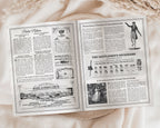 Regency Ton Society Gazette, Fall Autumn, 4 Page Black & White Newspaper, Non-Editable