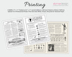 Regency Ton Society Gazette, Fall Autumn, 4 Page Black & White Newspaper, Non-Editable