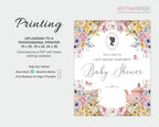 instructions on how to print the pastel baby shower welcome signs