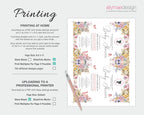 Print your Pastel Regency Style Baby Shower Invitation at your local print shop or at home