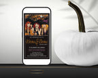 Witches & Bitches Cocktail Mobile Invite, Halloween, Orange Purple Black